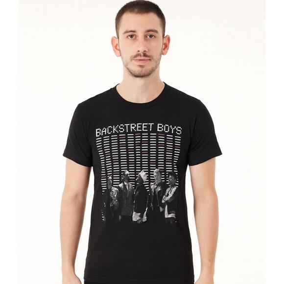 Backstreet Boys BSB DNA World Tour Concert Black Short Sleeve T Shirt Small - Picture 1 of 5